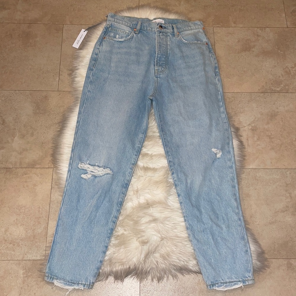 Light Blue Distressed Women's Jeans